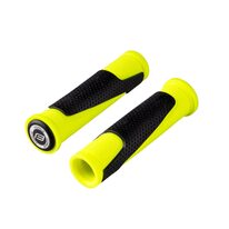 Rubber grips FORCE Ross (rubber, black/fluorescent)