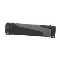 Rubber grips FORCE Ross (rubber, black/grey)