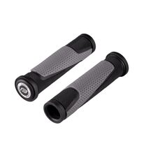 Rubber grips FORCE Ross (rubber, black/grey)