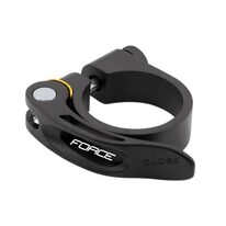 Seat clamp FORCE C4.4 31,8mm with Quick release (aluminium, black matted)