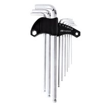 Set of 9 hex wrenches FORCE 1,5-10mm, in holder