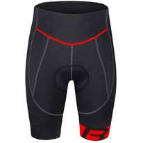 Shorts FORCE B30 with pad (black/red) L