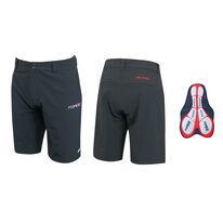 Shorts FORCE Blade MTB with removable inner padding (black) S