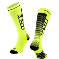 Kojinės FORCE COMPRESS, (fluorescencinė/juoda) L-XL 42-47