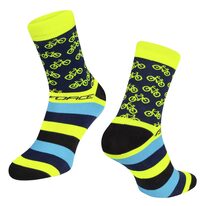 Socks FORCE CYCLE (yellow) S-M/36-41