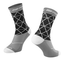 Socks FORCE Evoke (black/grey) L-XL 42-46