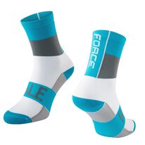 Socks FORCE Hale (blue/grey/white) L-XL 42-47