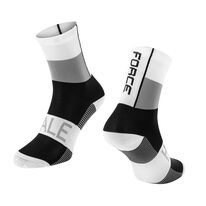 Kojinės trumpos FORCE Hale, (pilka/balta) 42-47 (L-XL)