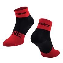 Socks FORCE ONE (red/black) 42-47 (L-XL)