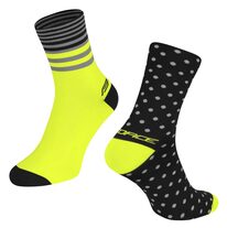 Kojinės FORCE SPOT (juoda/fluorescencinė) L-XL/42-46