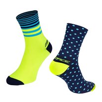 Socks FORCE SPOT (blue/fluorescent) S-M/36-41