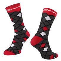 Socks FORCE SQUARE (red/black) L-XL 42-46