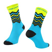 Kojinės FORCE Wave, (fluorescencinė/mėlyna) L-XL 42-46