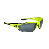 Sunglasses FORCE Calibre polycarbonate lenses UV 400 (fluorescent/black)