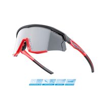 Sunglasses FORCE Sonic, photochromic lenses (black/red)