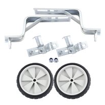 Support wheels for 24" wheel track bike