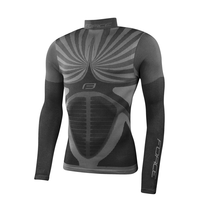 Thermal underwear jersey with long sleeves FORCE Snowstorm (black) XS-S