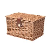 Wicker basket with a lid BONIN 37x26x23cm (without holder)